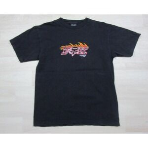Vintage Y2K Fox Racing T-Shirt Men's (L) Motocross Biking Punk Flames 2000s